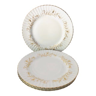 Vintage Vintage Paragon Fine Bone China "Lafayette" Pattern Dinner Plates S/4 For Sale