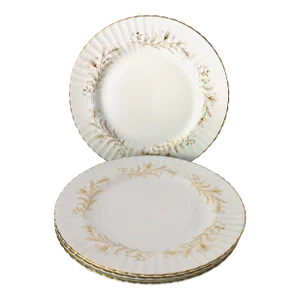Vintage Vintage Paragon Fine Bone China "Lafayette" Pattern Dinner Plates S/4