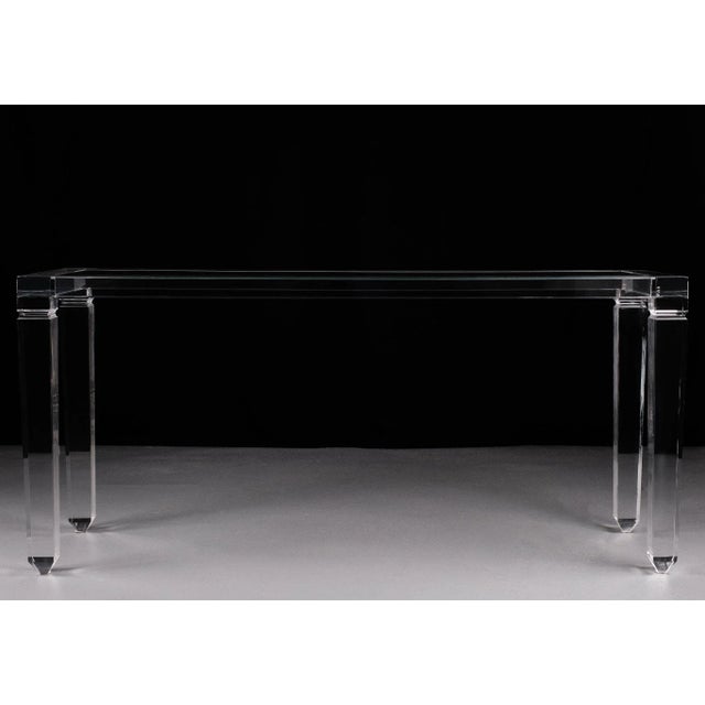 Fabianart Acrylic Glass Console Tale, Italy, 1985 For Sale - Image 8 of 10