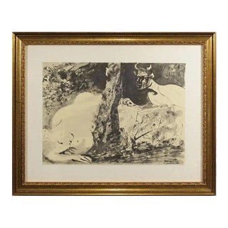 1960s After Pablo Picasso Faun and Nude - Faune Et Femme For Sale