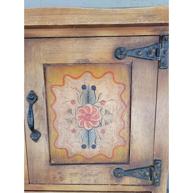 1930s Rancho / Western / Hacienda Buffet by Coronado Hand Painted Circa. 1930's For Sale - Image 5 of 18
