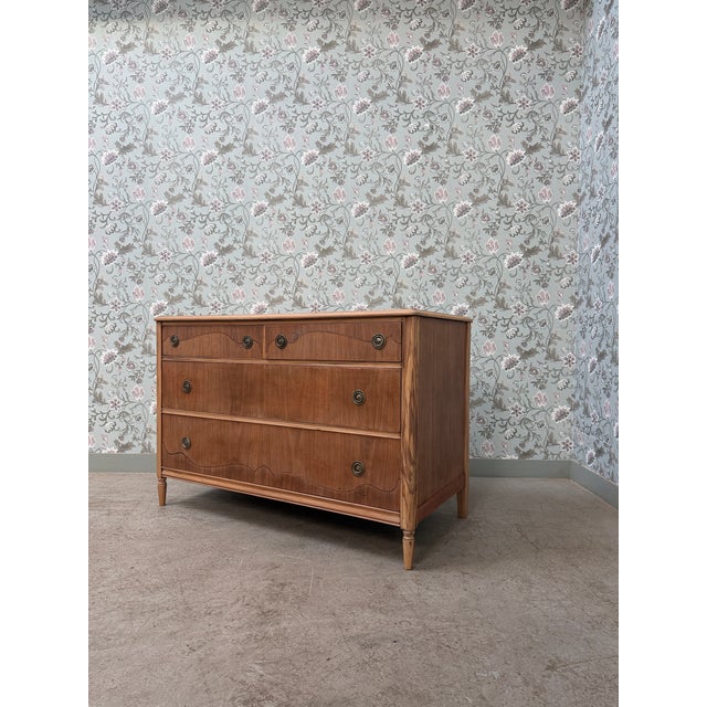 Large Art Deco Chest of Drawers in Mahogany and Ash, 1930s For Sale - Image 13 of 18
