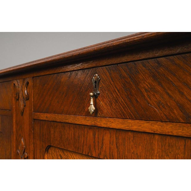 Art Nouveau Sideboard in Oak, 1900s For Sale - Image 18 of 18