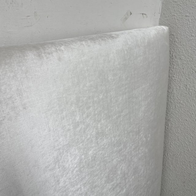 California King Size Silk Velvet Headboard For Sale - Image 10 of 12