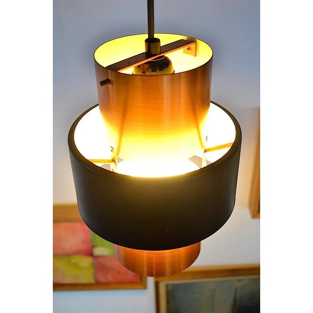 1960s Copper Lamp by Jo Hammerborg for Fog & Mørup, 1960s For Sale - Image 5 of 6