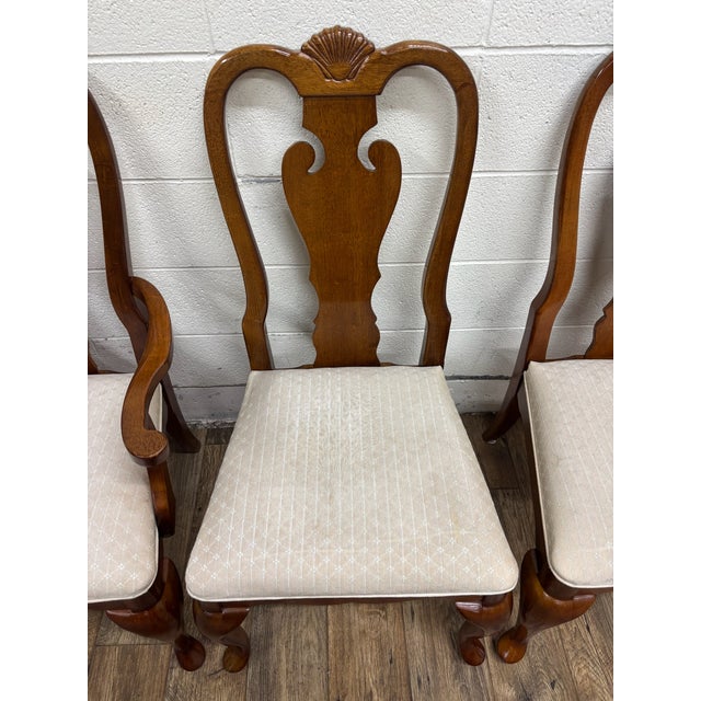 Vintage Universal Furniture Queen Anne Style Dining Chairs - Set of 5 For Sale In Kansas City - Image 6 of 13