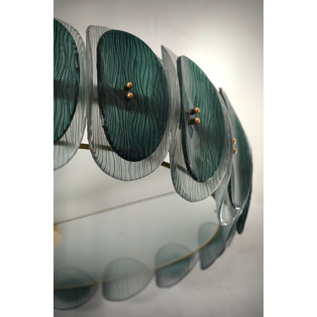 Mid-Century Modern Vintage Pendant Light in Murano Art Glass, 2000 For Sale - Image 3 of 12