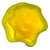 Yellow Blenko Centerpiece Bowl Large 16" Art Glass Yellow Green Threaded Large Signed Walter Blenko For Sale - Image 8 of 11