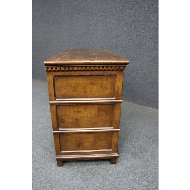 Henredon French Carved Oak Commode For Sale - Image 11 of 13