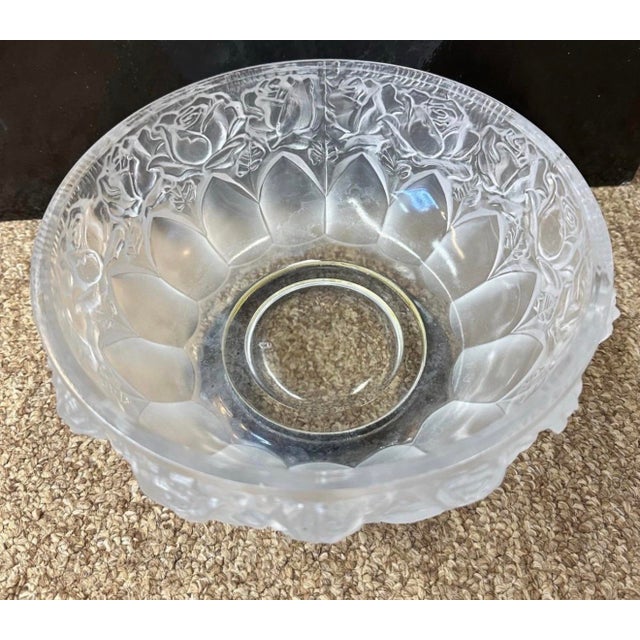 Fine Lead Frosted Crystal 8 1/2" Bowl with Silver Plated Base Vintage Excellent condition lightly used Add elegance to...