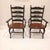 Vintage French Country Farmhouse Ladderback Arm Chairs, Set of 2 For Sale - Image 9 of 18