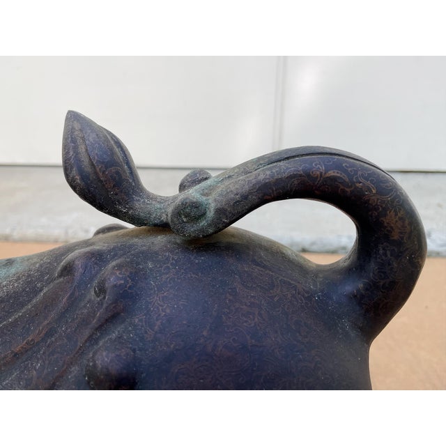 Bronze Guardian Lion or Foo Dog For Sale - Image 11 of 14
