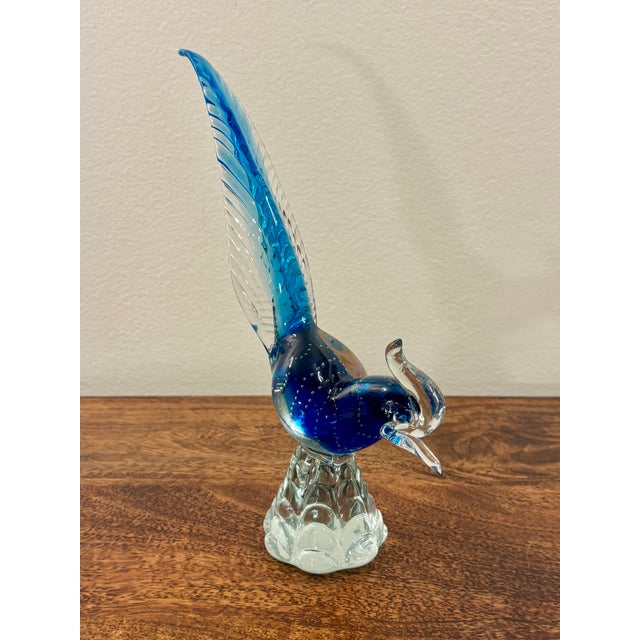 Mid-Century Modern 1960s Murano Hand Blown Glass Pheasant Sculpture, Made in Italy For Sale - Image 3 of 9