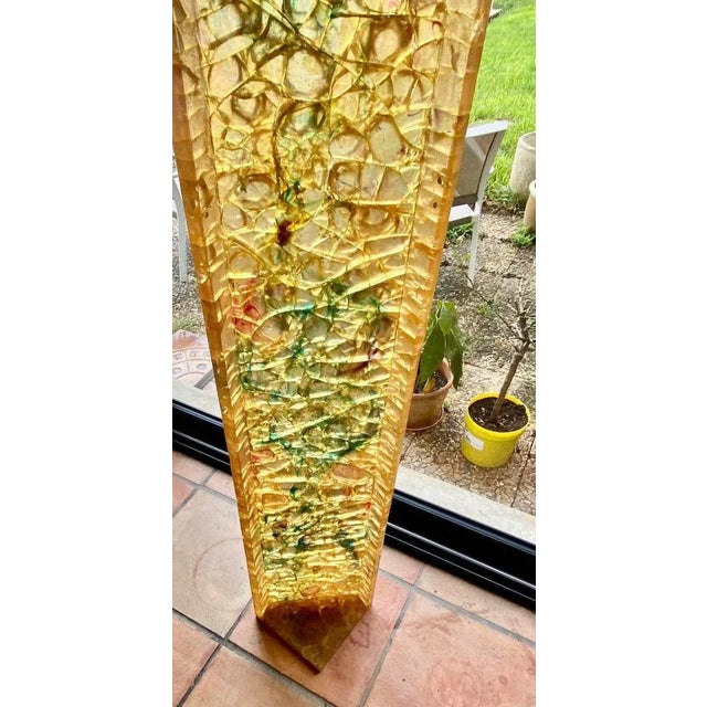 Plastic Fractal Resin Corner Column by Matiu For Sale - Image 7 of 9