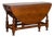 English Oval Oak Drop-Leaf Table with Single Drawer and Baluster Legs For Sale