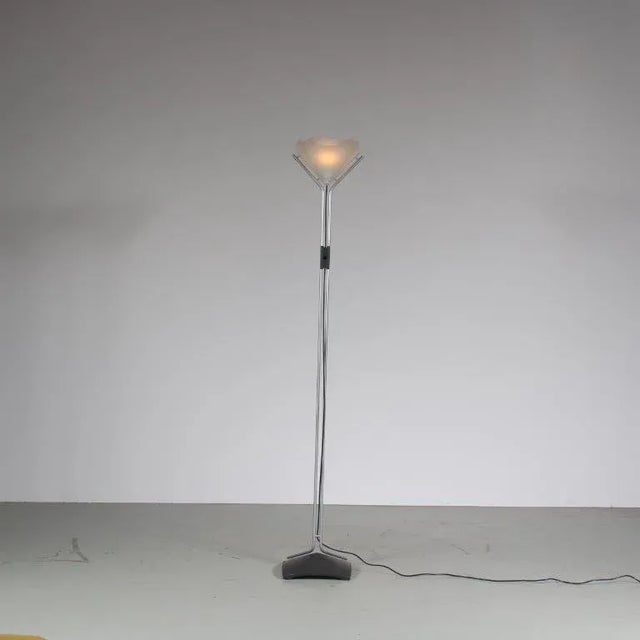 Vintage Dutch Delphi Floor Lamp by Otto Heuvelink & William Ter Kuile for Indoor, 1980s For Sale - Image 3 of 12