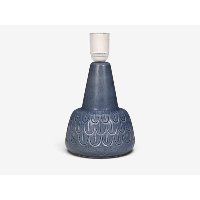 1960s 1960s Mid-Century Modern Søholm Stentøj, Table Lamp, Light Blue Stoneware For Sale - Image 5 of 10