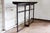 Brown Artisan Made Organic Modern Shou Sugi Ban Long-Leaf Pine Welded Metal Console For Sale - Image 8 of 12