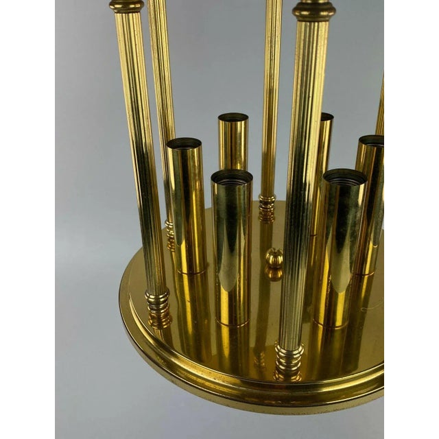 Large Brass Ceiling Lamp, 1970s For Sale - Image 6 of 13
