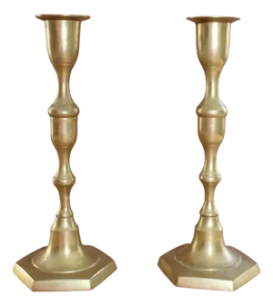 Bronze Candlesticks, Set of 2