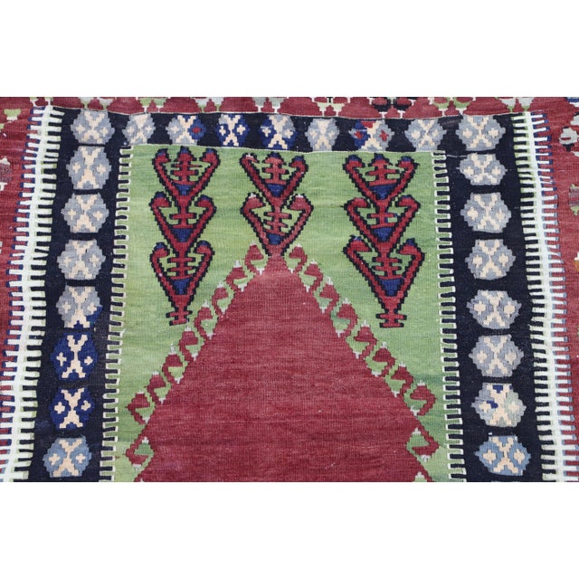 1970s Southwestern Abstract Design Kilim Rug For Sale - Image 4 of 11