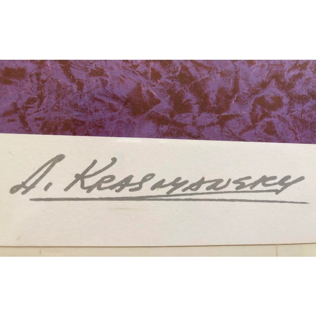 Modern Krasnyansky Signed Seriolithograph For Sale - Image 3 of 4
