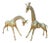 Vintage Brass Giraffe Statues - Set of 2 For Sale