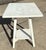 White Vintage White Handpainted Mahogany Farmhouse Shabby Chic Two-Tier Side Table With Drawer For Sale - Image 8 of 12