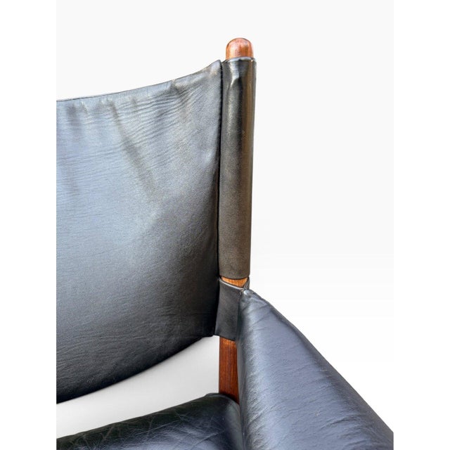 Kristian Vedel Modus Lounge Chair for Søren Willadsen | Rosewood & Black Leather | Denmark 1960s For Sale - Image 16 of 18
