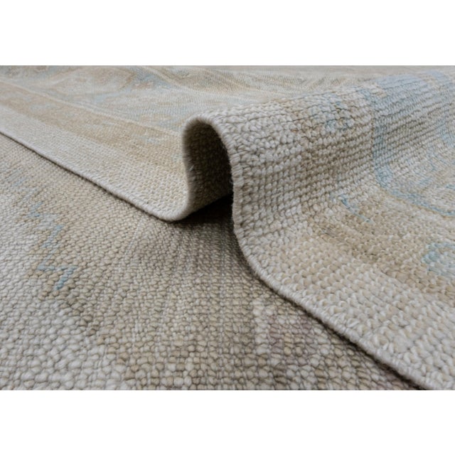 Textile Turkish Antique Look Oushak Rug 8'6" x 10'5" For Sale - Image 7 of 8