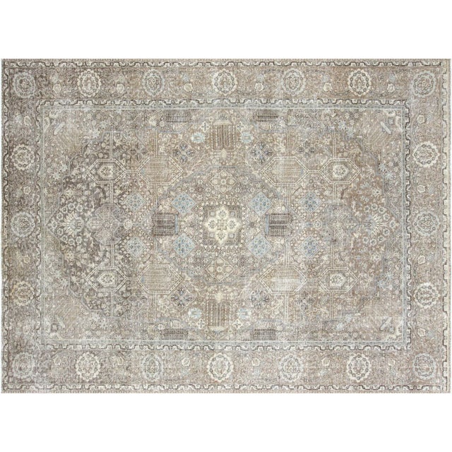 Textile 1960s Persian Tabriz Rug For Sale - Image 7 of 7