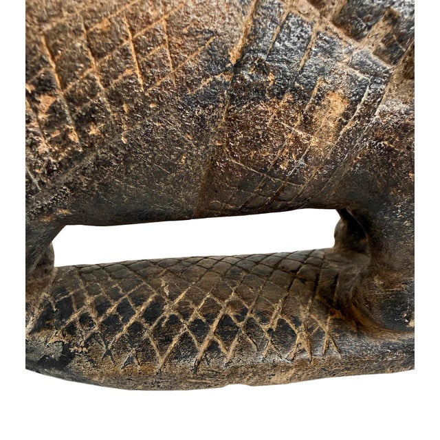 Stone Rare Antique Sandstone Dogon Horse Rider Sculpture Mali For Sale - Image 7 of 12