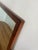 Mid-Century Modern Vintage Wood Framed Mirror With Wood Inlay and Decorative Handles For Sale - Image 3 of 7