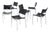 SE06 Dining Chairs by Martin Visser for T Spectrum, 1960s, Set of 6 For Sale