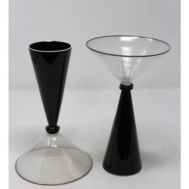 Price reduced $350. Now only $890! Glass Master Davide Fuin, of Murano, created these incredible Special Occasion glasses....
