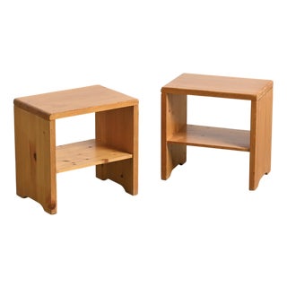 Pine Nightstands from Les Arcs, France, 1975, Set of 2 For Sale