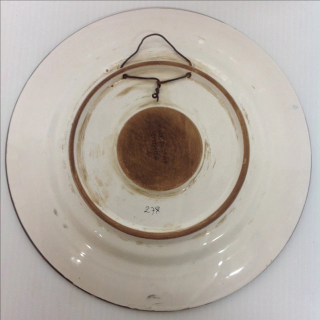 Artistica Italy Hand-Painted Wall Charger For Sale - Image 5 of 6