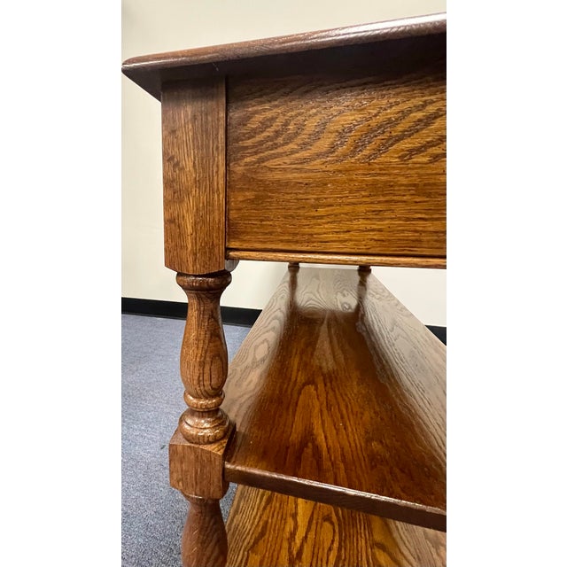 Pennsylvania House Traditional Oak Sofa Table For Sale - Image 9 of 12
