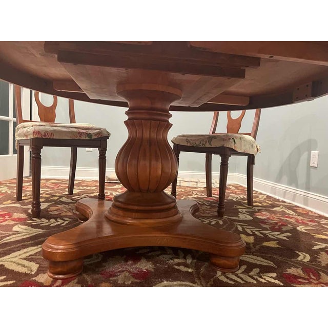 Wood Nichols & Stone Maple Wood Dining Table For Sale - Image 7 of 8