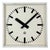 Large Vintage Industrial Station Wall Clock from CTW, 1960s For Sale