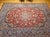 Textile Vintage Persian Isfahan Rug, Hand-Knotted Wool, Floral Pattern, Red & Blue, 9x12 For Sale - Image 7 of 16