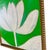 2020s Original Framed Floral Tulip Painting, Green Floral Wall Art, Oil on Canvas in Gold Frame, 13x13 by Tatiana Duperault For Sale - Image 5 of 5