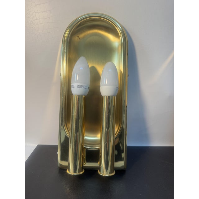 Vintage Wall Lamp in Brass For Sale - Image 6 of 11
