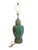 1970s Hollywood Regency Custom Lacquered Emerald Green & Gilt Chinoiserie Table Lamp For Sale - Image 4 of 18