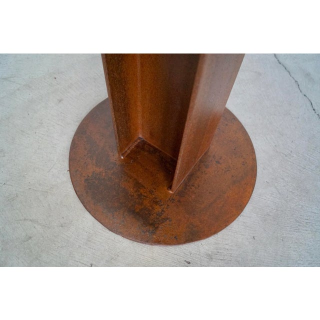 Industrial Art Deco Pedestal Table For Sale - Image 11 of 13