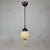 Art Deco Opaline Glass and Burnished Brass Pendants, Germany 1930s, Set of 2 For Sale - Image 4 of 17