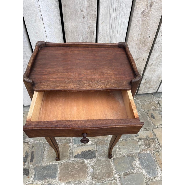 1930s Oak Bedside Table, 1930s For Sale - Image 5 of 7