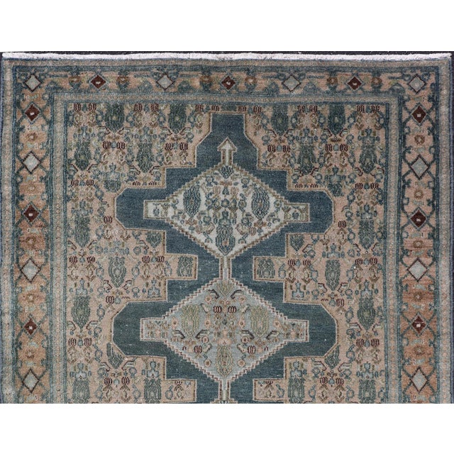 Antique Persian Fine Senneh Rug With Medallion's 3'10 X 5'1 For Sale In Atlanta - Image 6 of 12