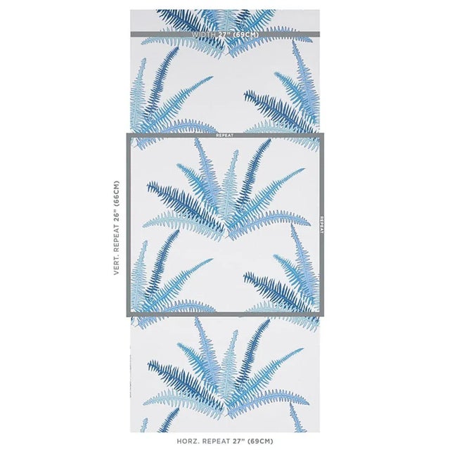 Part of the Cristina Buckley collection, Canyon Ferns wallpaper breathes crisp, new life into a classic botanical motif....