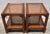 Pair Vintage Mid Century Cane & Glass Side/End Tables For Sale - Image 18 of 18